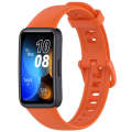 For Huawei Band 8 / 9 / 9 NFC Solid Color Colorful Buckle Silicone Watch Band(Orange)