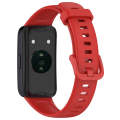 For Huawei Band 8 / 9 / 9 NFC Solid Color Colorful Buckle Silicone Watch Band(Red)