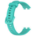 For Huawei Band 8 / 9 / 9 NFC Solid Color Colorful Buckle Silicone Watch Band(Teal)