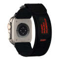 For Apple Watch Series 3 38mm Nylon Hook And Loop Fastener Watch Band(Black)