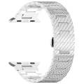 For Apple Watch Series 6 40mm Twill Stainless Steel Watch Band(Silver)
