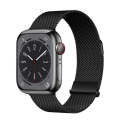 For Apple Watch Ultra 2 49mm ZGA Milanese Magnetic Metal Watch Band(Black)