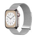 For Apple Watch Series 3 42mm ZGA Milanese Magnetic Metal Watch Band(Silver)