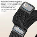 For Apple Watch Series 3 42mm ZGA Milanese Magnetic Metal Watch Band(Black)