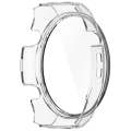 For Xiaomi Haylou Watch R8 PC + Tempered Film Integrated Watch Protective Case(Transparent White)