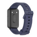 For Samsung Galaxy Fit 3 Mijobs Silicone Watch Band(Midnight Blue+Black)