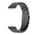 For Samsung Galaxy Fit 3 Mijobs Three-Beads Metal Watch Band(Black)