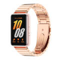 For Samsung Galaxy Fit 3 Mijobs Bamboo Metal Watch Band(Rose Gold)