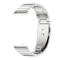 For Samsung Galaxy Fit 3 Mijobs Bamboo Metal Watch Band(Silver)