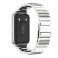 For Samsung Galaxy Fit 3 Mijobs Bamboo Metal Watch Band(Silver)