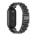 For Xiaomi Mi Band 8 Mijobs GT4 Seven Beads Metal Watch Band(Black)