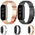 For Xiaomi Mi Band 8 Mijobs GT4 Seven Beads Metal Watch Band(Black)