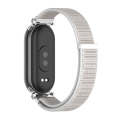 For Xiaomi Mi Band 8 Mijobs GT4 Breathable Nylon Loop Watch Band(Seashell Silver)