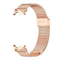For Xiaomi Mi Band 8 Mijobs GT4 Milan Buckle Metal Watch Band(Rose Gold)