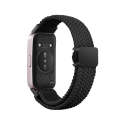 For Huawei Band 9 / 8 Magnetic Buckle Nylon Braid Watch Band(Black)