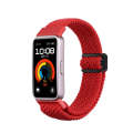 For Huawei Band 9 / 8 Magnetic Buckle Nylon Braid Watch Band(Red)