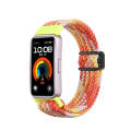 For Huawei Band 9 / 8 Magnetic Buckle Nylon Braid Watch Band(Bright Orange)