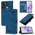 For Tecno Spark 9 Skin Feel Embossed Leather Phone Case(Blue)