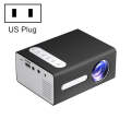 T300 25ANSI LED Portable Home Multimedia Game Projector, US Plug(Black)