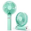 S2 Portable Foldable Handheld Electric Fan, with 3 Speed Control & Night Light (Mint Green)