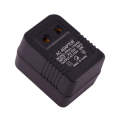 220V to 110V 50W AC Power Socket Adapter,  EU/US Plug to US Plug