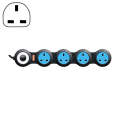 Charging Plug-in Wiring Board Creative Rotary Towline Board 13A Deformed Socket, UK Plug, 4-Bit S...