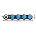 Charging Plug-in Wiring Board Creative Rotary Towline Board 13A Deformed Socket, UK Plug, 4-Bit S...