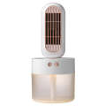 V8 Multifunctional Humidifier Fan Mini Desktop USB Charging Spray Electric Fan (White)