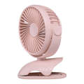 OCUBE D603 4W USB Charging Portable Desktop Fan Clip Fan,  with 4 Speed Control (Pink)