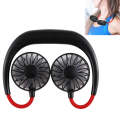 Multi-function Portable Adjustable Wearable Sport Fan(Black)