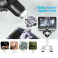 inskam317 1080P 4.3 inch LCD Screen WiFi HD Digital Microscope, Metal Bracket