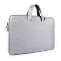 Breathable Wear-resistant Shoulder Handheld Zipper Laptop Bag, For 12 inch and Below Macbook, Sam...