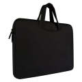 Breathable Wear-resistant Shoulder Handheld Zipper Laptop Bag, For 15.6 inch and Below Macbook, S...