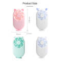 Portable Mini USB Charging Pocket Fan with 3 Speed Control (Pearl White)