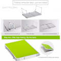 Plastic Mat Adjustable Portable Laptop Table Folding Stand Computer Reading Desk Bed Tray (Sapphi...
