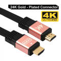 3m HDMI 2.0 (4K)  30AWG High Speed 18Gbps Gold Plated Connectors HDMI Male to HDMI Male Flat Cabl...