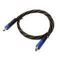 1m HDMI 1.4 Version 1080P Woven Net Line Blue Black Head HDMI Male to HDMI Male Audio Video Conne...