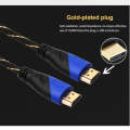 1m HDMI 1.4 Version 1080P Woven Net Line Blue Black Head HDMI Male to HDMI Male Audio Video Conne...