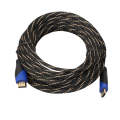 10m HDMI 1.4 Version 1080P Woven Net Line Blue Black Head HDMI Male to HDMI Male Audio Video Conn...