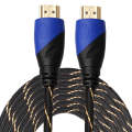 15m HDMI 1.4 Version 1080P Woven Net Line Blue Black Head HDMI Male to HDMI Male Audio Video Conn...