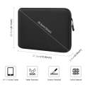 HAWEEL 11 inch Tablet Sleeve Case Zipper Briefcase Bag for 9.7-11.0 inch Tablets(Black)