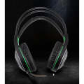 HAMTOD V5000 Dual 3.5mm + USB Interface Wired Gaming Headset, Cable Length: 2.1m(Black)