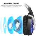 J30 PC Computer E-sports Gaming Lighting Wired Headset with Microphone (Black Blue)