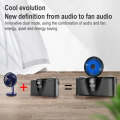 SOAIY K2 Wireless Bluetooth Subwoofer Insert Card 3D Surround Mini Speaker with Electric Fan(Black)
