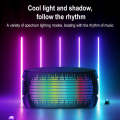 SOAIY K1 Colorful Lighting Mini 3D Surround Subwoofer Wireless Bluetooth Speaker(Black)
