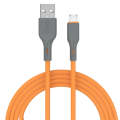 IVON CA78 2.4A Micro USB Fast Charging Data Cable, Length: 1m (Orange)