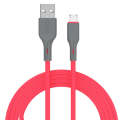 IVON CA78 2.4A Micro USB Fast Charging Data Cable, Length: 1m (Red)