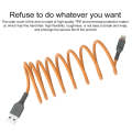 IVON CA78 2.4A Micro USB Fast Charging Data Cable, Length: 1m (Orange)