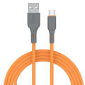 IVON CA78 2.4A Type-C / USB-C Fast Charging Data Cable, Length: 1m(Orange)