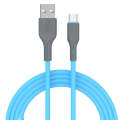 IVON CA78 2.4A Type-C / USB-C Fast Charging Data Cable, Length: 1m(Blue)